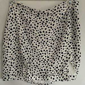 Pacsun Cow Print Double Slit Skirt *Size Small*